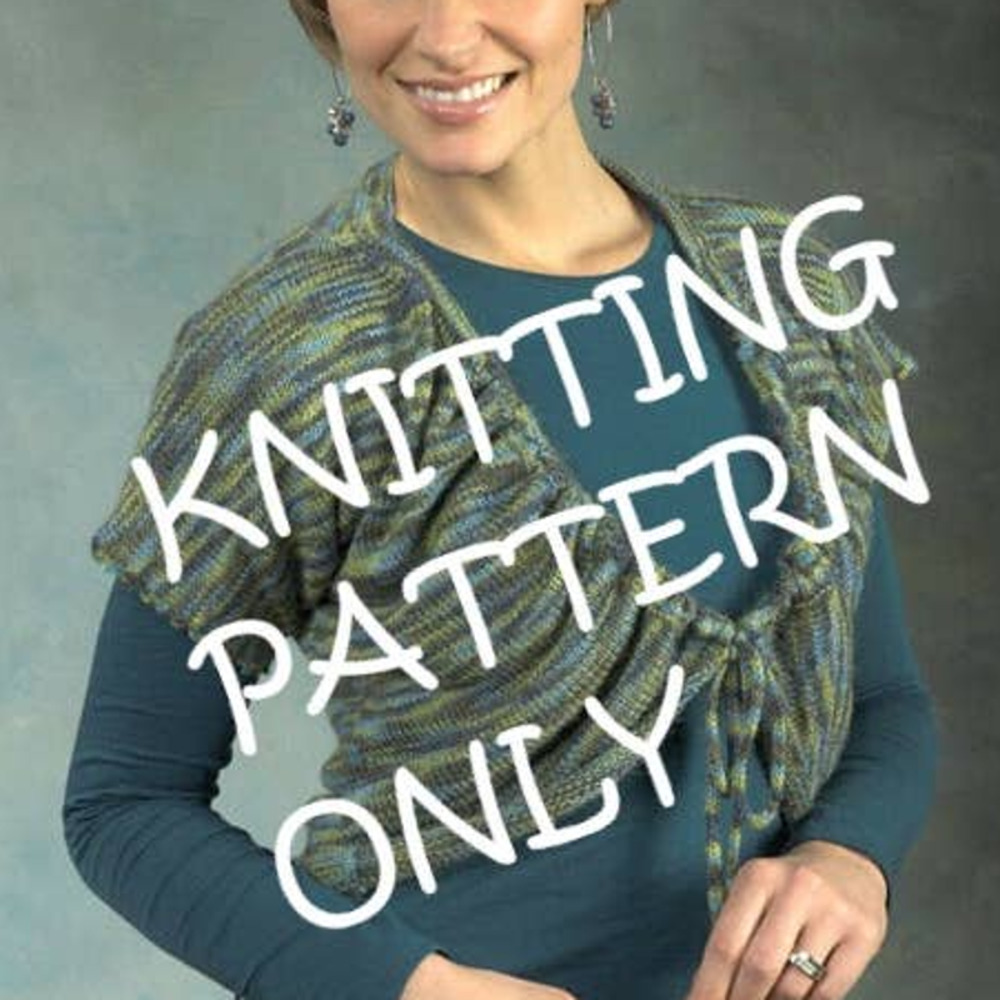 New Plymouth Yarn Design 2426 Woman's Rouched Shrug Sweater Knitting Pattern